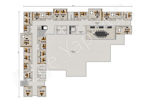 Ofis 3492 m2 - First Floor