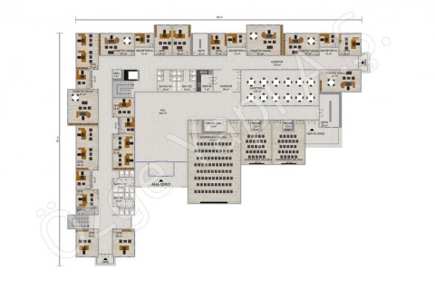 Ofis 3492 m2 - Ground Floor