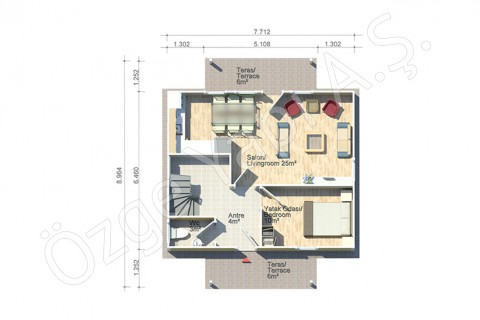 Erguvan 124 m2 - Ground Floor